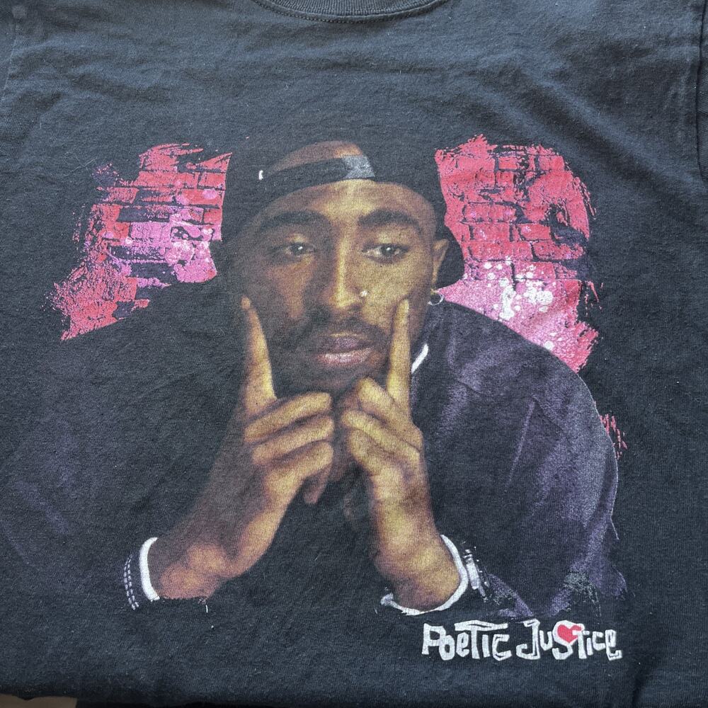 Vintage Tupac T Shirt SIze Approx Small 100% Cotton NOC6014